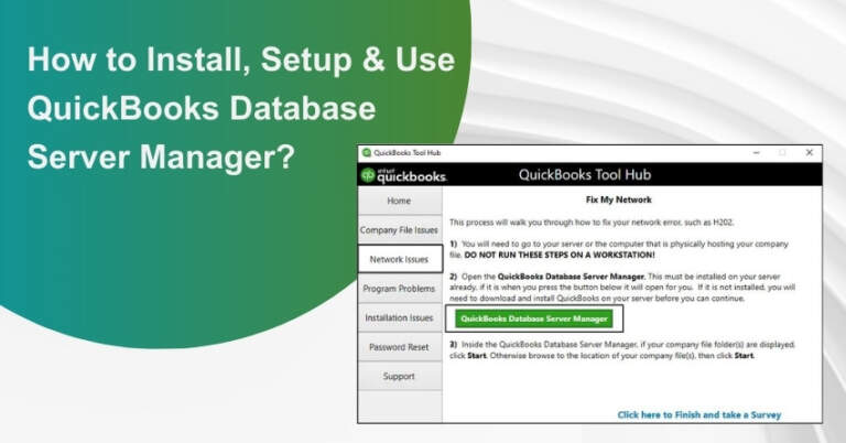 QuickBooks Database Server Manager: Install, Setup & Use