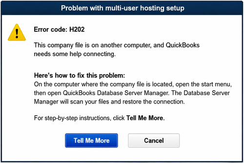QuickBooks H202 Error