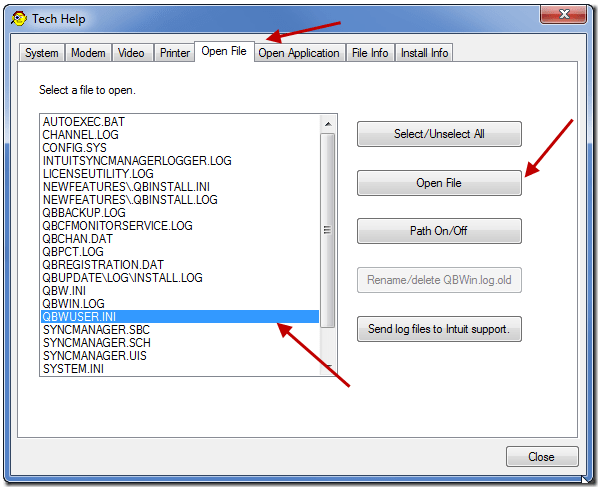 Rename QBWUSER.INI File in QuickBooks