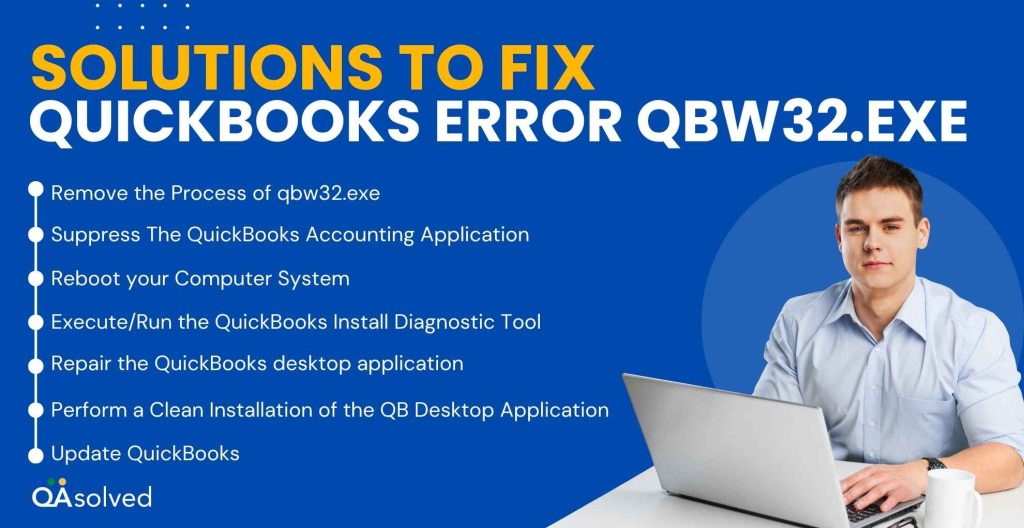 Solutions To Fix QuickBooks Error QBW32.exe