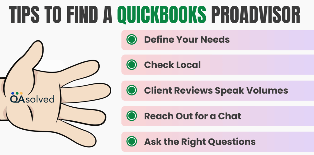 Tips to Find QuickBooks ProAdvisor