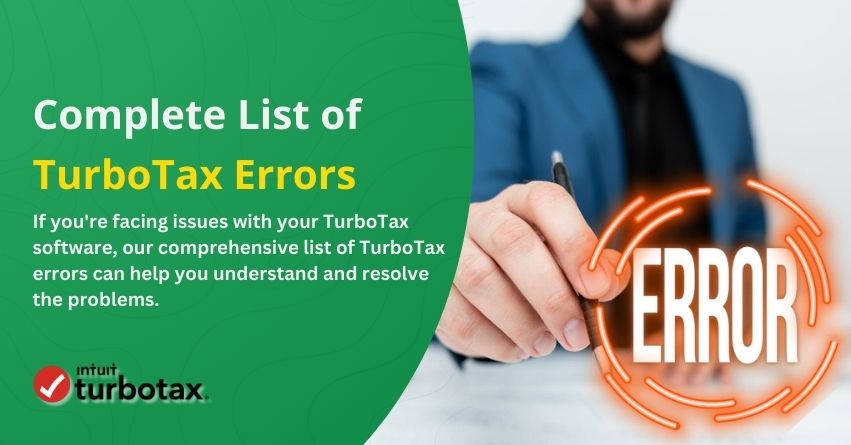 TurboTax Errors