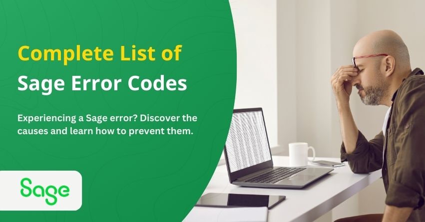 Complete Sage Error Code List