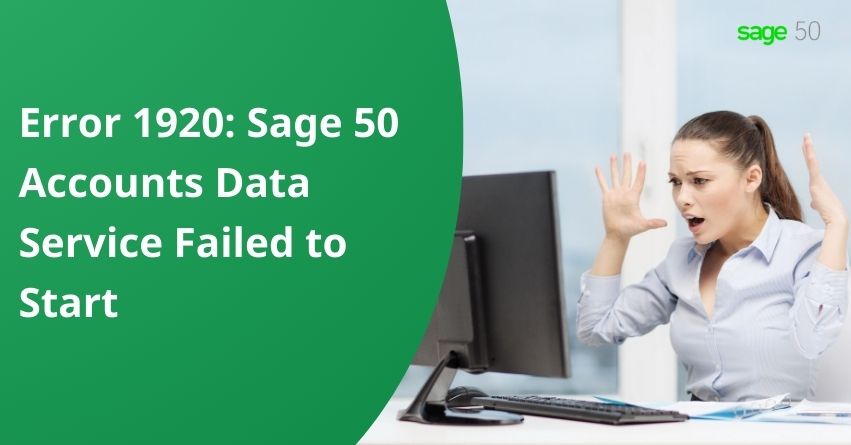 Sage 50 Accounts Data Service Failed to Start