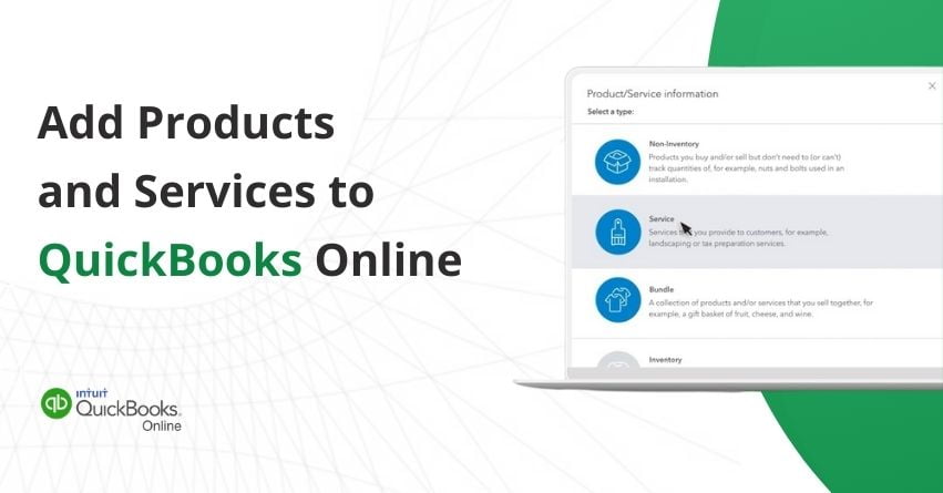 Add Products and Services to QuickBooks Online