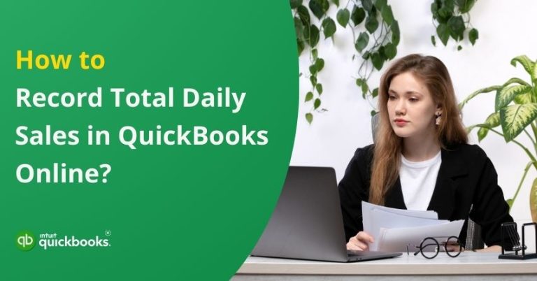 Record Total Daily Sales in QuickBooks Online
