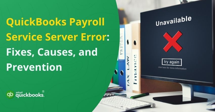 QuickBooks Payroll Service Server Error