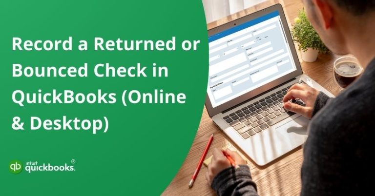 Record Bounced Check in QuickBooks