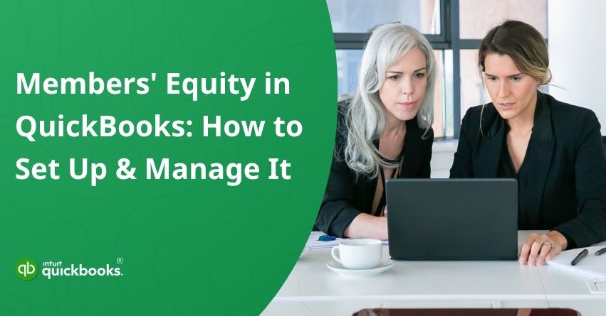 Members Equity in QuickBooks
