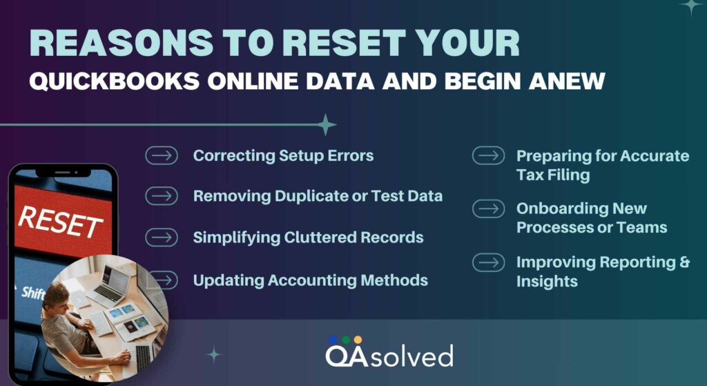 Reasons to Reset QuickBooks Online Data