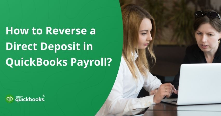 reverse direct deposit in quickbooks payroll