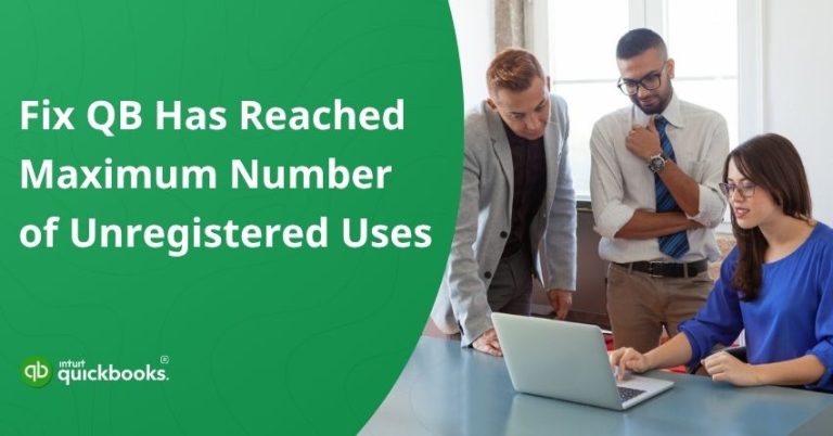 QuickBooks Unregistered Uses Error