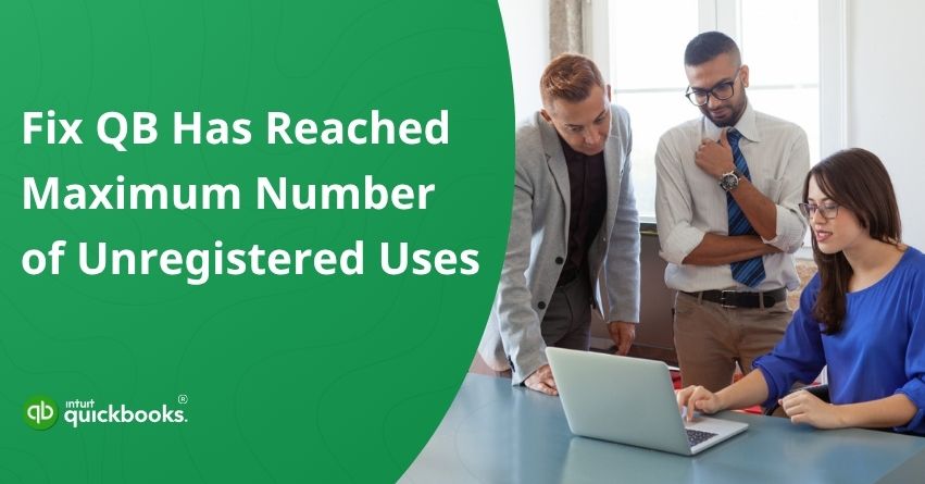 QuickBooks Unregistered Uses Error