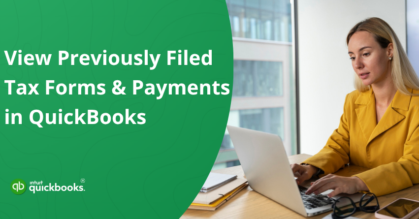 View QuickBooks Filed Tax Forms