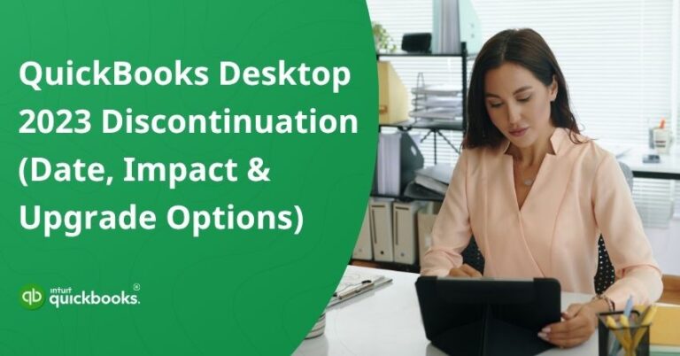 QuickBooks Desktop 2023 Discontinuation