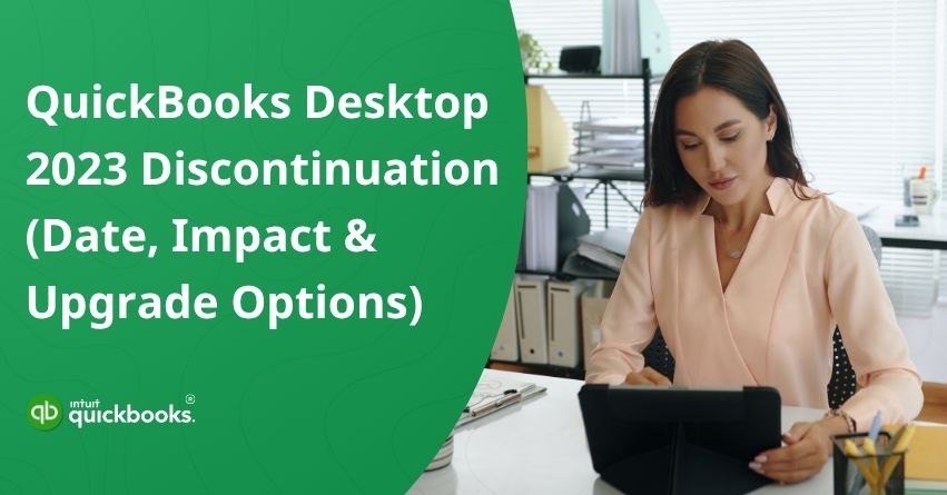 QuickBooks Desktop 2023 Discontinuation